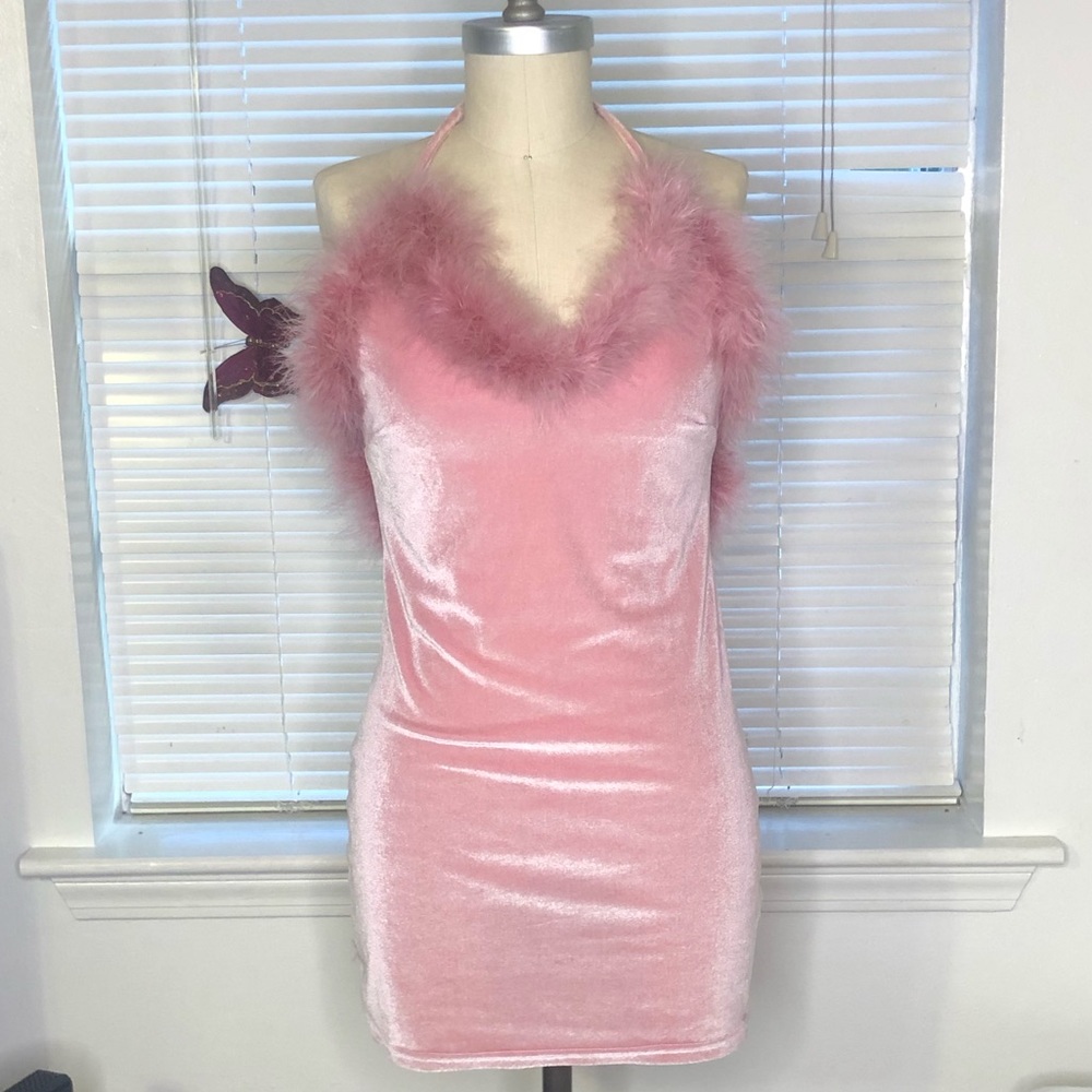 Pink Mini Valore Slip Dress